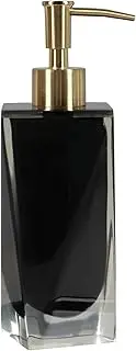 Shower Dispensers 10.5oz Clear Resin Soap Dispenser Kitchen Bathroom Soap Dispenser Refillable Liquid Soap Pump for Hand Soap Lotion(Black) Shower Gel Dispenser