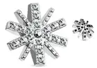 Dermal CZ Paved Snow Flake Internal Thread Anchor Top