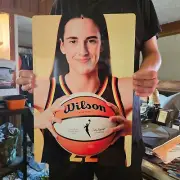 Caitlin Clark 12x18 inch metal poster.
