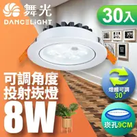 在飛比找momo購物網優惠-【DanceLight 舞光】可調角度LED微笑崁燈8W 崁