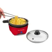Nostalgia MyMini Noodle Cooker Electric Skillet & Noodle Maker (Red) G3