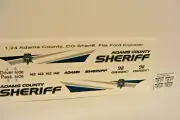Adams County CO Sheriff 1/24 Water slide Decals For Motormax Police SUV