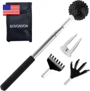 Telescoping Back Scratcher with 2Pcs Detachable Scratching Heads,1Pcs Marshmallo
