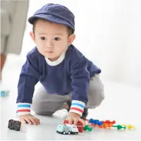 在飛比找Yahoo奇摩購物中心優惠-Baby童衣 兒童套裝 簡約螺紋素面居家服 12012