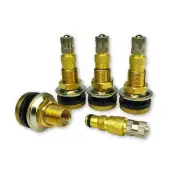 TR618A 1-7/8" Tractor Air Liquid Tubeless Tire Brass Valve Stem Pack of 4