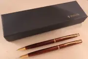 New Old Stock Parker Insignia BP and Mechanical Pencil Set, Topaz, c1992, .5mm