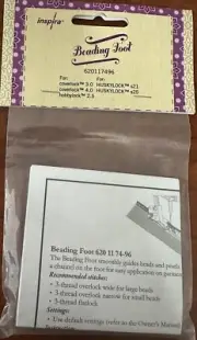 Inspira Beading Foot for Husqvarna and Pfaff Overlockers (620086696)