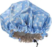 FOMIYES Double Layer Satin Shower Cap Silk Head Scarf Baby Bath Hat Bath Visor for Toddlers Toddler Night Bonnet Wide Band Hat Boy Shower Caps Kids Sleep Hat Kids Shower Hat 100% Polyester