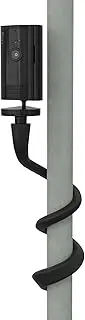 HOLACA Flexible Twist Mount for Indoor Camera(2nd Gen) Stand Bracket with 1/4 Threaded Hole Holder and Adjustable 360 Degree Mount for Crib Nursery Pillars (Twist Mount) (Black)