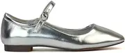[Generic] Womens Mary Jane Ballet Shoes Ladies Flats Buckle Strap Square Toe Synthetic Leather Dolly Pumps Size 3-8