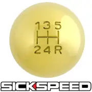175E 24K GOLD MANUAL SHIFT KNOB SHORT THROW SHIFTER 5RDR SELECTOR 12X1.5 K04