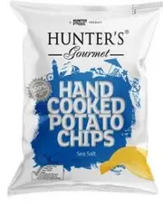 Hunter's Hand Cooked Potato Chips Sea Salt G/F 125g