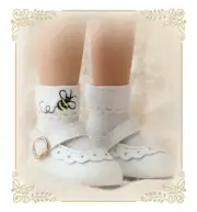 Embroidered BUMBLE BEE Doll Socks Fit 13 in Effner Little Darling, MyMeadow