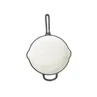 12in Cast Iron Enamel Skillet with Helper Handle, Gray