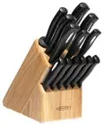 Scanpan Microsharp Knife Block Set, 14 Piece Black