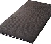 Merry Night IN34550-02 Inico Series 100% Cotton Sateen Weave Stripe Futon Cover "Adale" Charcoal Gray Double Long Approx. 57.1 x 84.6 inches (145 x 215 cm) Easy to put in and take out L-Shaped Zipper