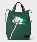 PAUL SMITH GREEN SHADOW FLORAL CANVAS & LEATHER TOTE BAG RETAIL €480 BNWT