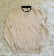 Ermenegildo Zegna New High Performance Crewneck Sweater Pullover Wool Ivory 48