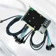 SAS 9300-16I 12GB/S HBA BUS ADAPTER CARD IT Mode 4*SFF-8643 SATA Cablein