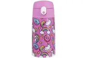 Oasis Double Wall Insulated Kids Drink Bottle Stainless Steel 400ml Unicorn