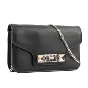 PROENZA SCHOULER PS11系列長夾式鏈帶斜背手拿包 (黑色)(BLACK)