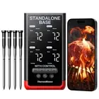 Smart Bluetooth Wireless Meat Thermometer – 4-Probe, WiFi Unlimited Range, 6 ...