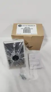 Atlas Sound AT10 10-Watt Stainless Steel 70.7V Commercial Attenuator, NIB
