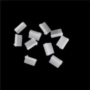 10pcs Clear Rubber A Type Female USB Anti Dust Protector Plugs Stopper Cover ANS