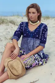 Peacenik Patch Dress--RUB-SP16PEAPD