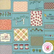 Moda THE TREEHOUSE CLUB Blue Multi 5630 16 Sweetwater QUILT FABRIC