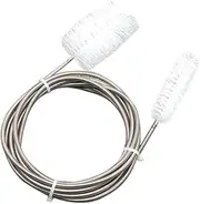 Drain Cleaning Brush,Nylon Pipe Cleaner - Flexible Cleaning Tool Stainless Steel Straw Nylon Cleaning Brushes for Fridge Pipes
