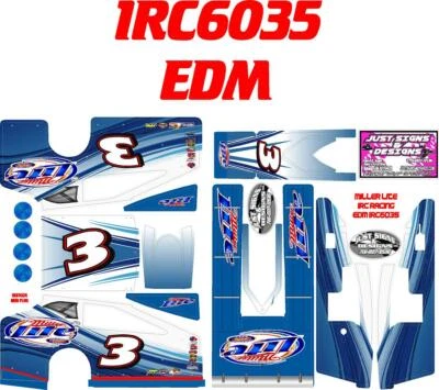 1RC EDM WRAP SALVAS MUDBOSS 1X18 SCALE MILER LITEE THEME WRAP KIT