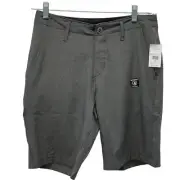 Volcom Men's Static Surf N' Turf Kerosene Hybrid Shorts Dark Gray S 28