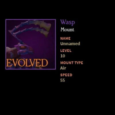 Devas Of Creation DOC Wasp Evolved Flying Mount Fast & Cheap DOC Roblox