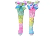 MADMIA Sparkly Bows Socks (Suits Kids & Adults) - Pink/blue/yellow