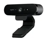 Logitech BRIO 4K Ultra HD Webcam HDR RightLight3 5xHD Zoom Auto Focus Infrared Sensor Video Conferencing Streaming Recording Windows