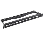 Structured Cable Products Unloaded 24 Port Unshielded Keystone Patch Panel 324U