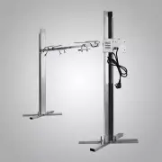 90 Lbs BBQ Grill Meat Roaster 15W Motor Stainless Steel Skewer Barbecue Tool