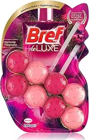 Bref Deluxe Disposable Toilet Bowl Cleaner (2x 50g), Hanging Toilet Freshener with Delicate Magnolia Scent to Deep Clean Toilet, Toilet Foaming Cleanser Rim Blocks