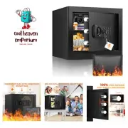 1.2 Cu ft Box for Home Use, Fire Safe with Fireproof Document Bag, Digital Se...