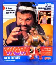WCW WRESTLING RICK STEINER DOGFACE GREMLIN GALOOB 1990 SPANISH CARD RARE!
