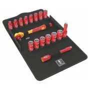 Wera VDE Insulated Metric 3/8" Wrench/Socket Set (17 Piece Set)