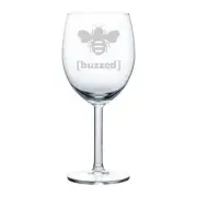 Wine Glass White Red Wine 10 oz Buzzed Bee