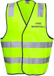 [HolyShirt HI-VIZ] FIRE MARSHALL SAFETY DAY/NIGHT VEST
