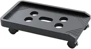Homoyoyo Chassis Bracket Computer Adjustable with Portable Stand for Holder Case Movable Host Rack Black Plastic
