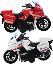 Teractive Boys and Girls Toys 2pcs Plastic Motorcycle Toys Pull Back Feature for Boys 1-3 Years Old