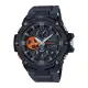 【CASIO 卡西歐】G-SHOCK 藍牙太陽能手錶(黑橘_ GST-B100B-1A4)