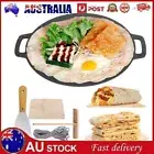 Cast Iron Induction Crepes Pan Baking Cookie Pancake Pizza Bakeware AU Stock