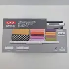 OXO SoftWorks 4 Piece Expandable Dresser Drawer Divider Set Sealed