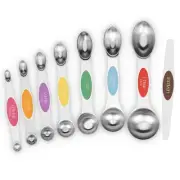 8 Pcs Magnetic Measuring Spoons Set Stackable for Spices Jars Liquid